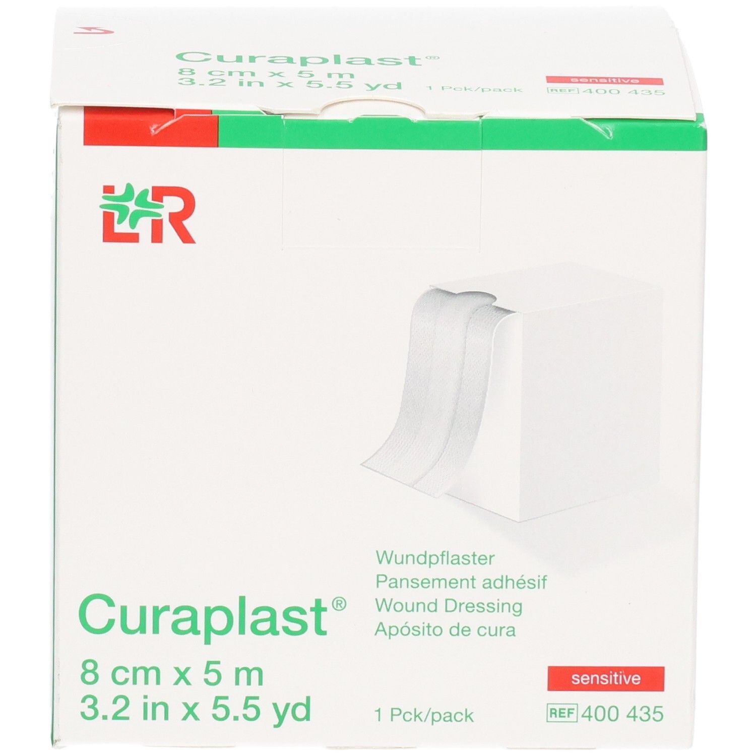 Curaplast® sensitiv Wundpflaster, 8 cm x 5 m, auf Rolle.