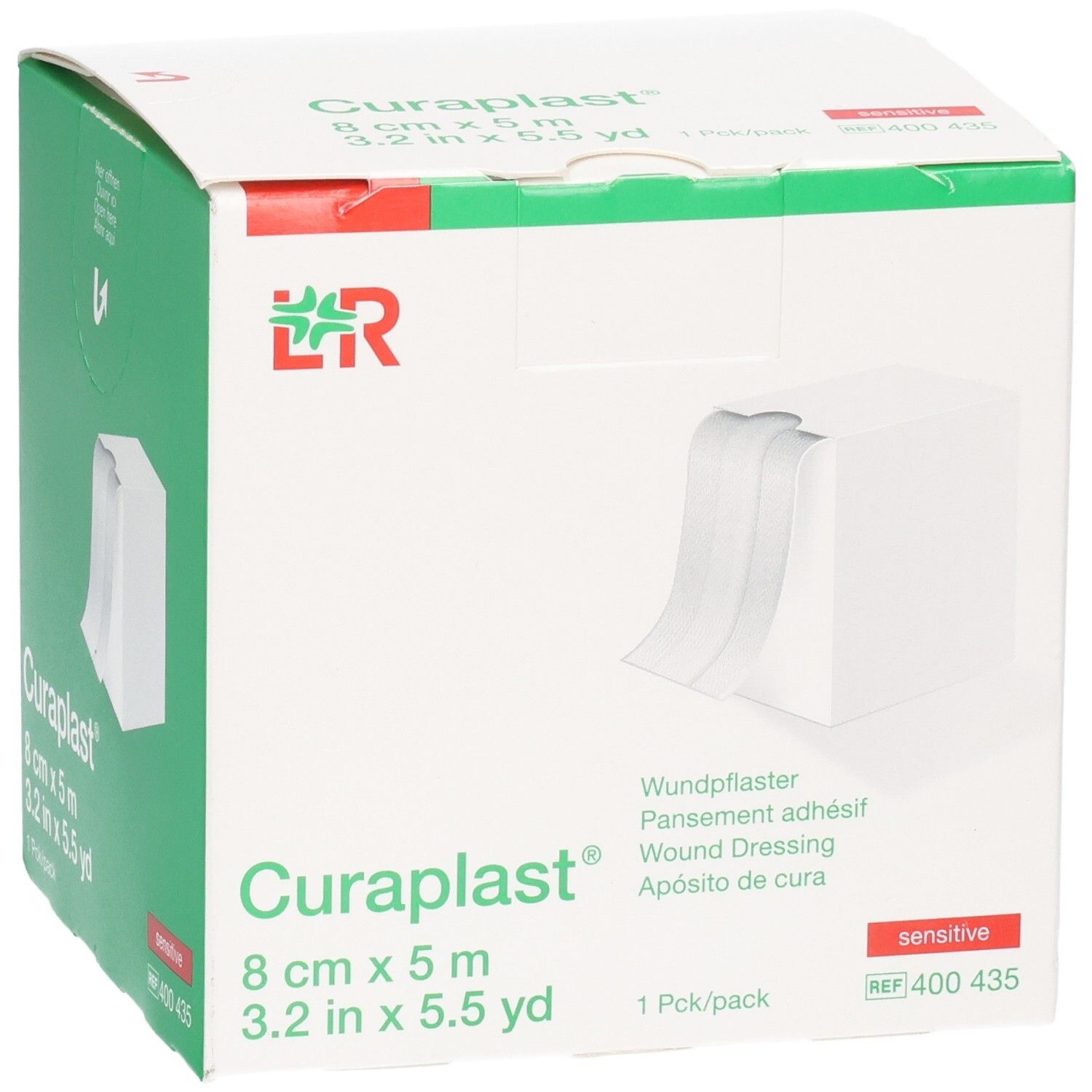 Curaplast® sensitiv Wundpflaster, 8 cm x 5 m, auf Rolle.
