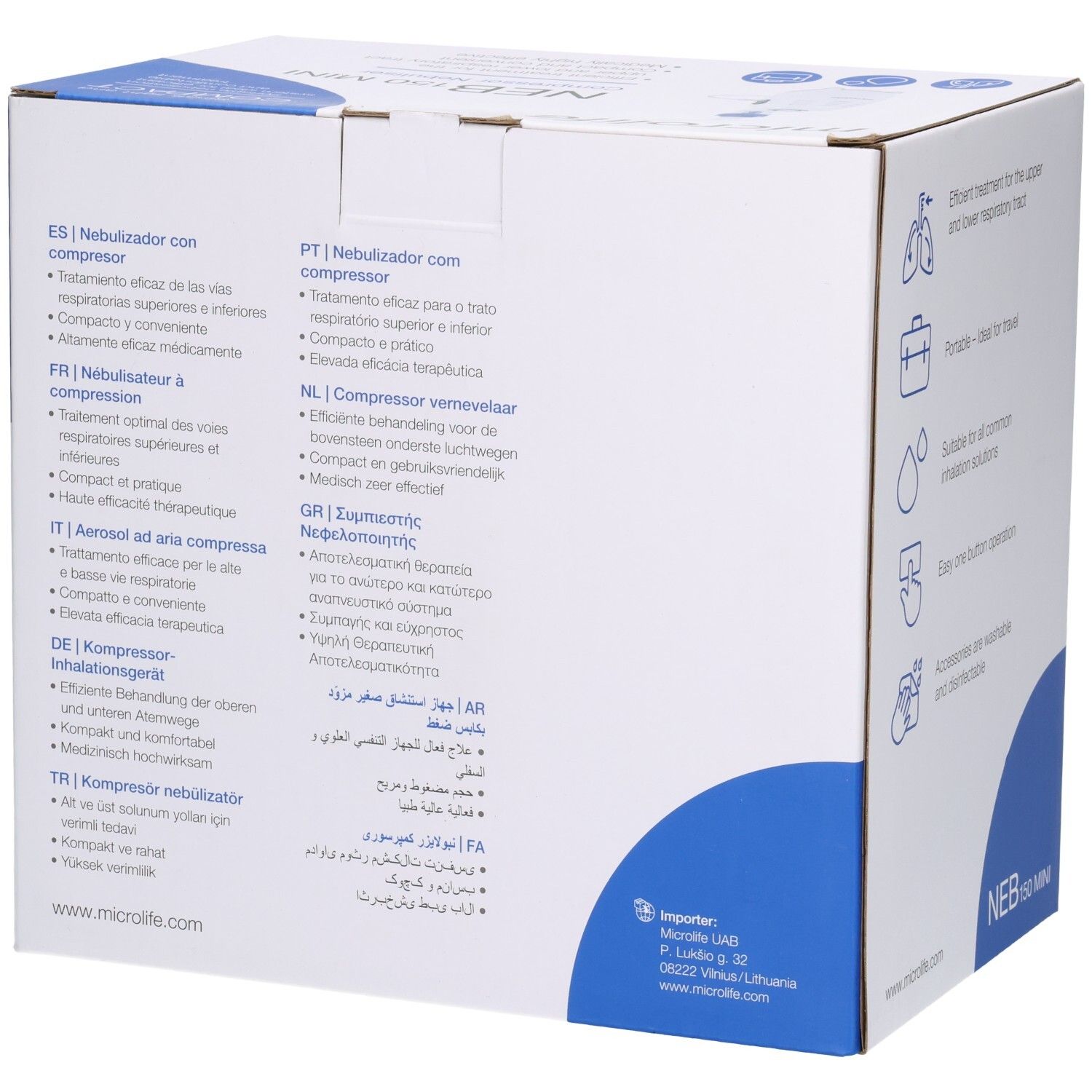 Microlife NEB 150 MINI Kompressor-Nebulizer