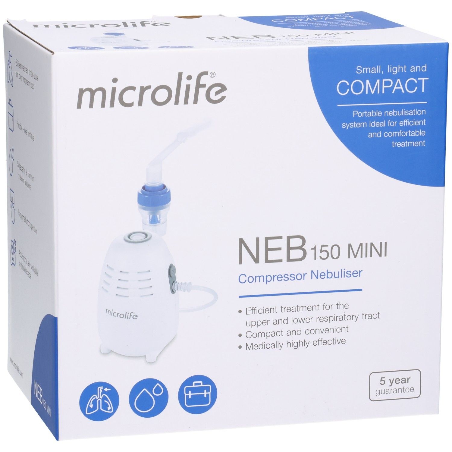 Microlife NEB 150 MINI Nébuliseur à compresseur