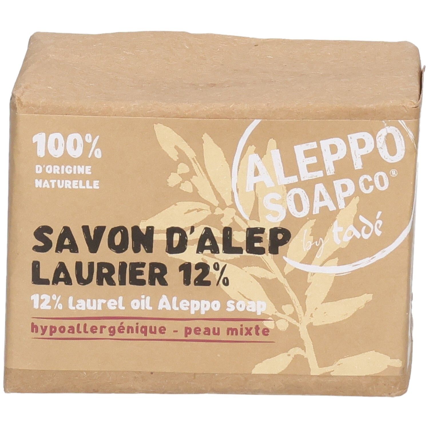 Aleppo Seife mit 12% Lorbeeröl, 100% natürliche Herkunft, hypoallergen.