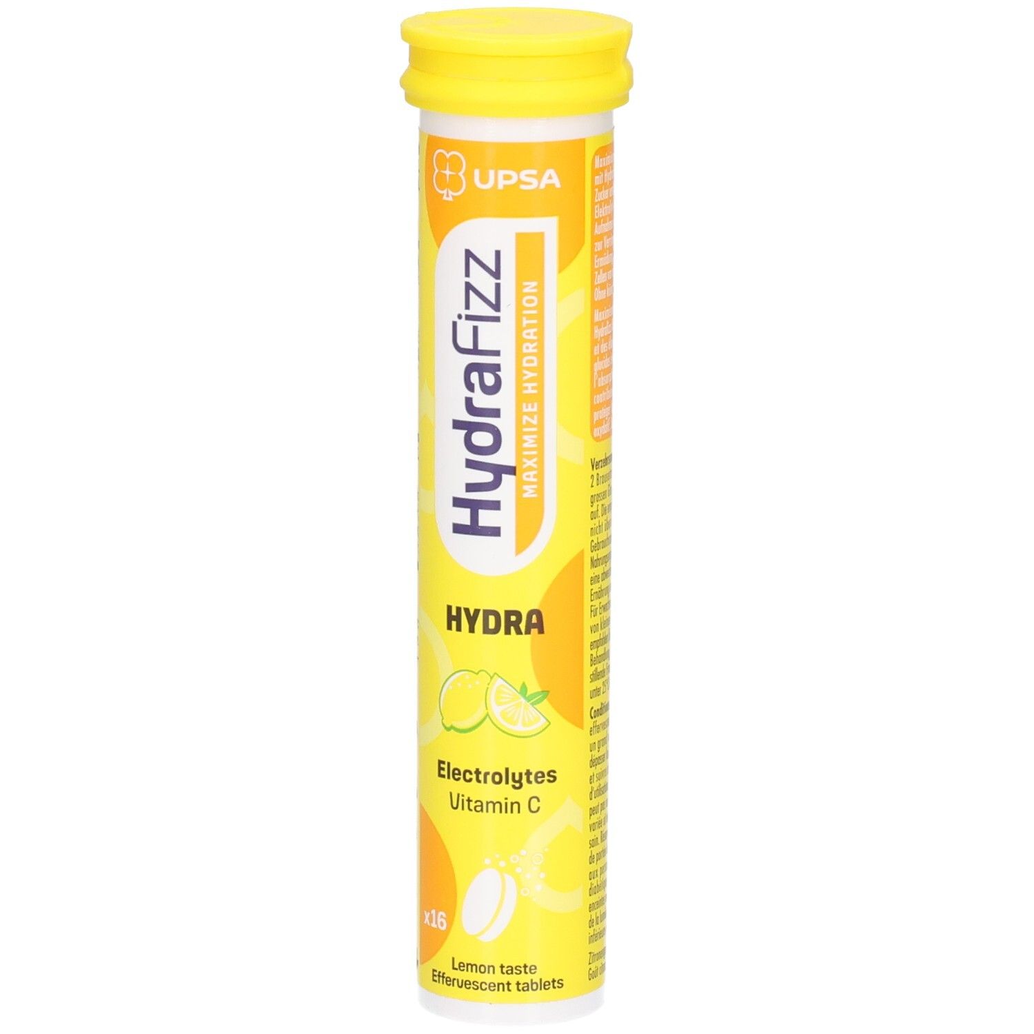 HydraFizz Brausetabletten mit Elektrolyten und Vitamin C, 16 Stück.