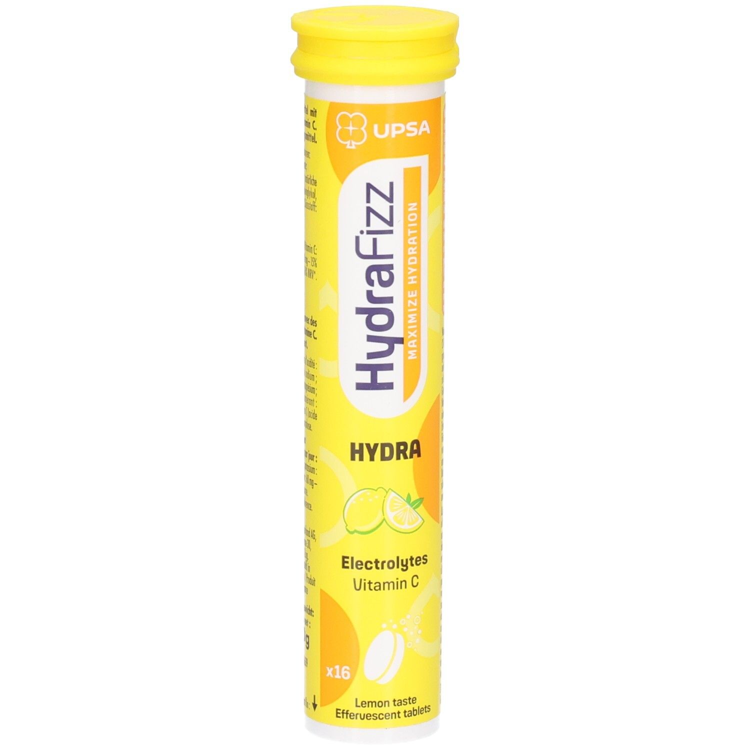 HydraFizz Brausetabletten mit Elektrolyten und Vitamin C, 16 Stück.