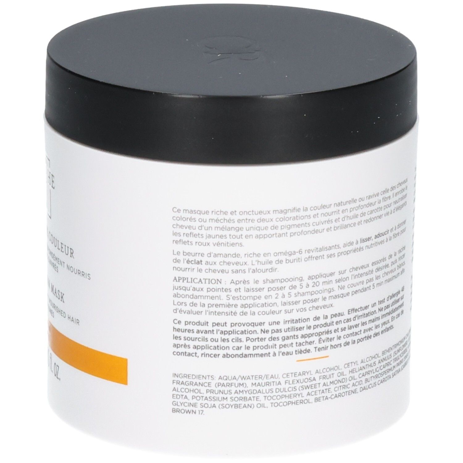 Rückseite der Christophe Robin Shade Variation Mask, Chic Copper.