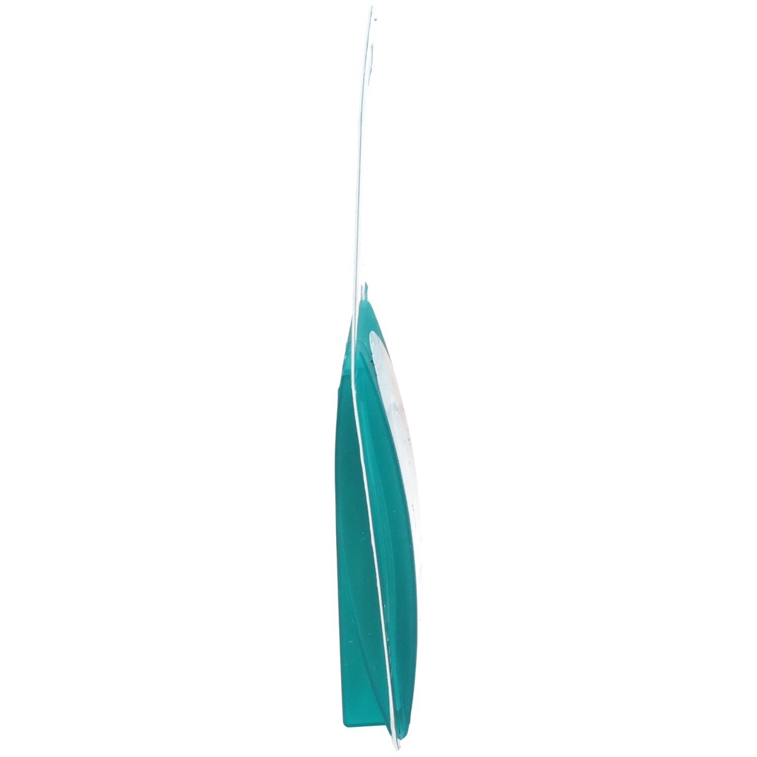 Seitenansicht der Compeed Blasenpflaster Medium Packung. Schlankes, türkisfarbenes Design.