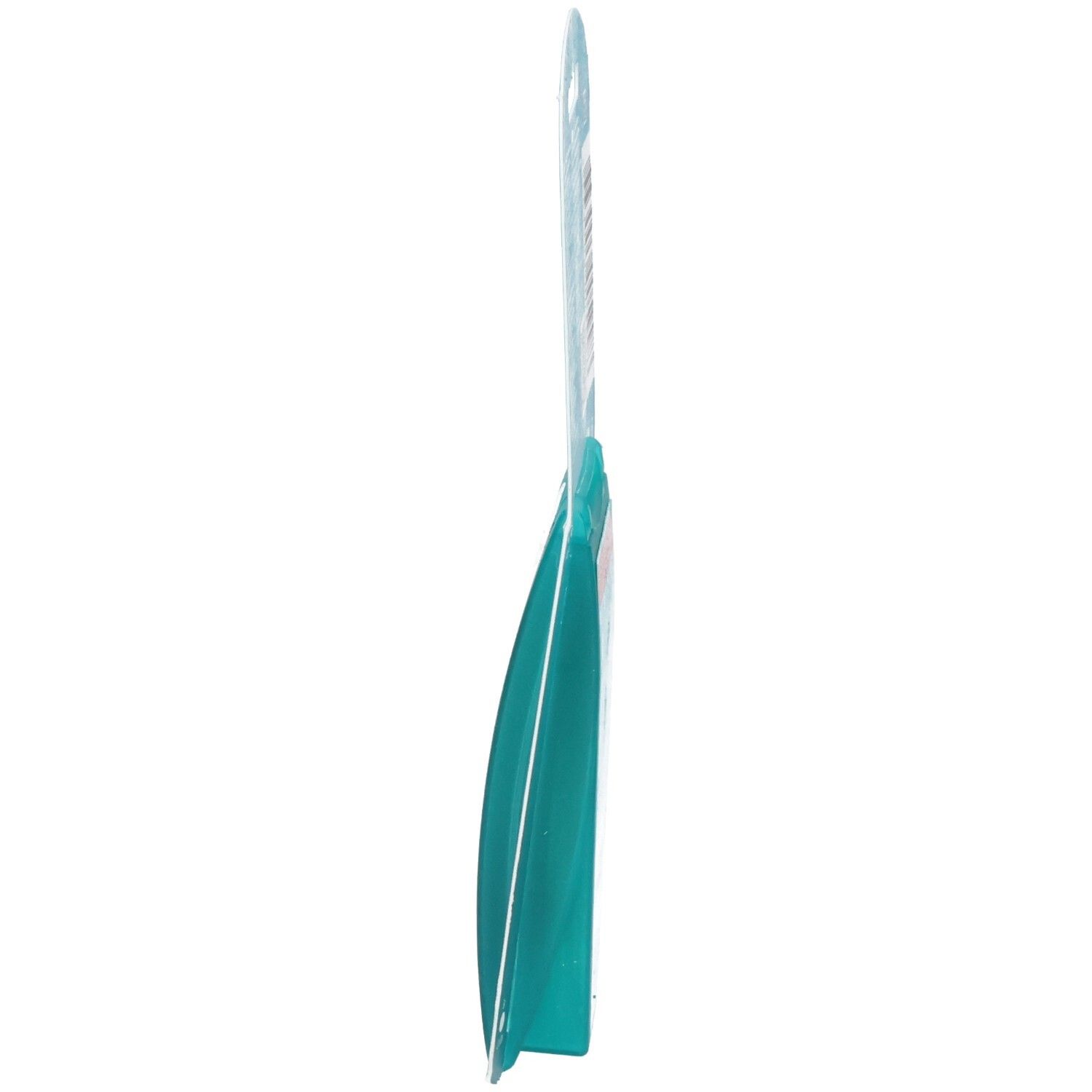 Seitenansicht der Compeed Blasenpflaster Medium Packung. Schlankes, türkisfarbenes Design.