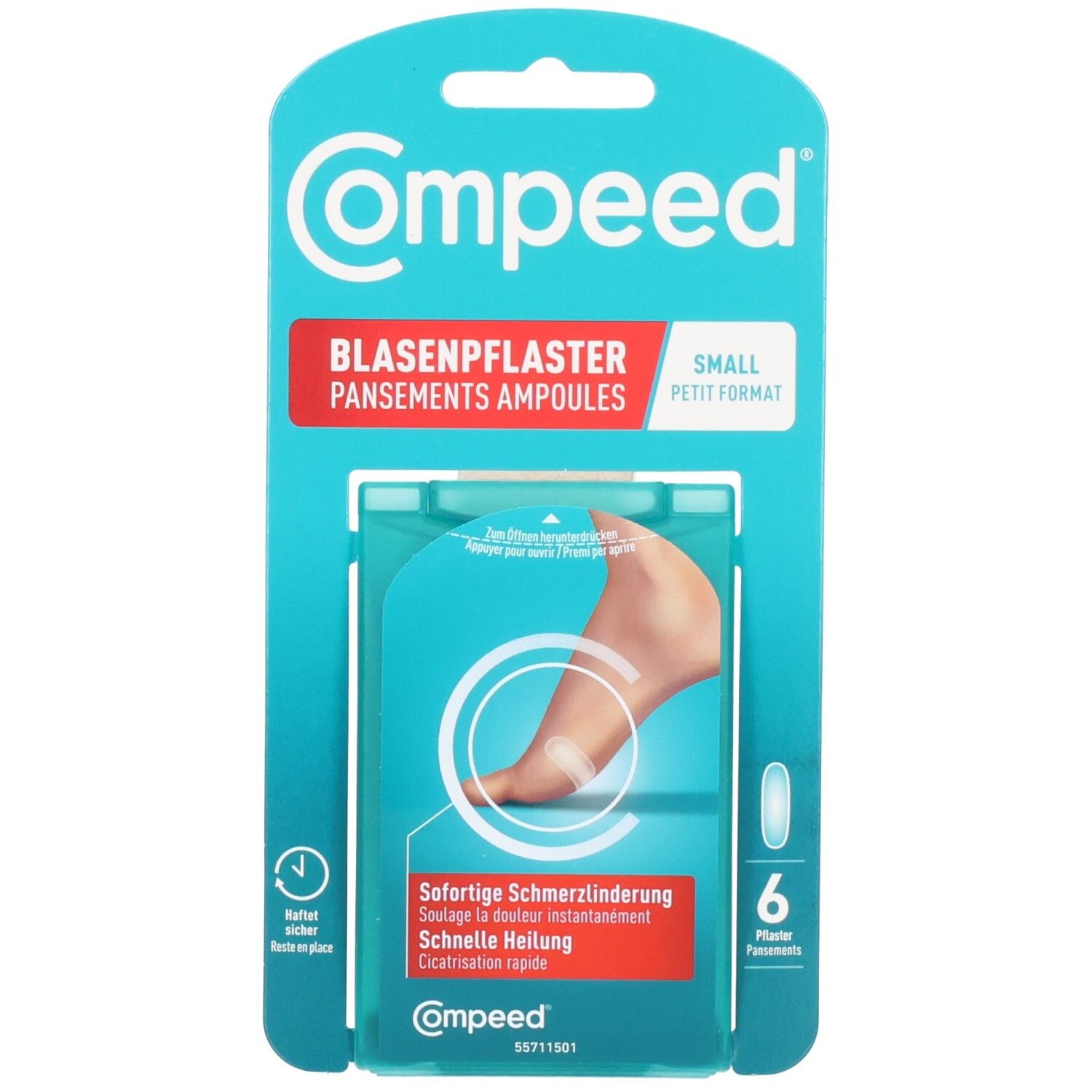 Compeed Pansements Ampoules Small: Soulagement instantané de la douleur et guérison rapide. 6 pansements.
