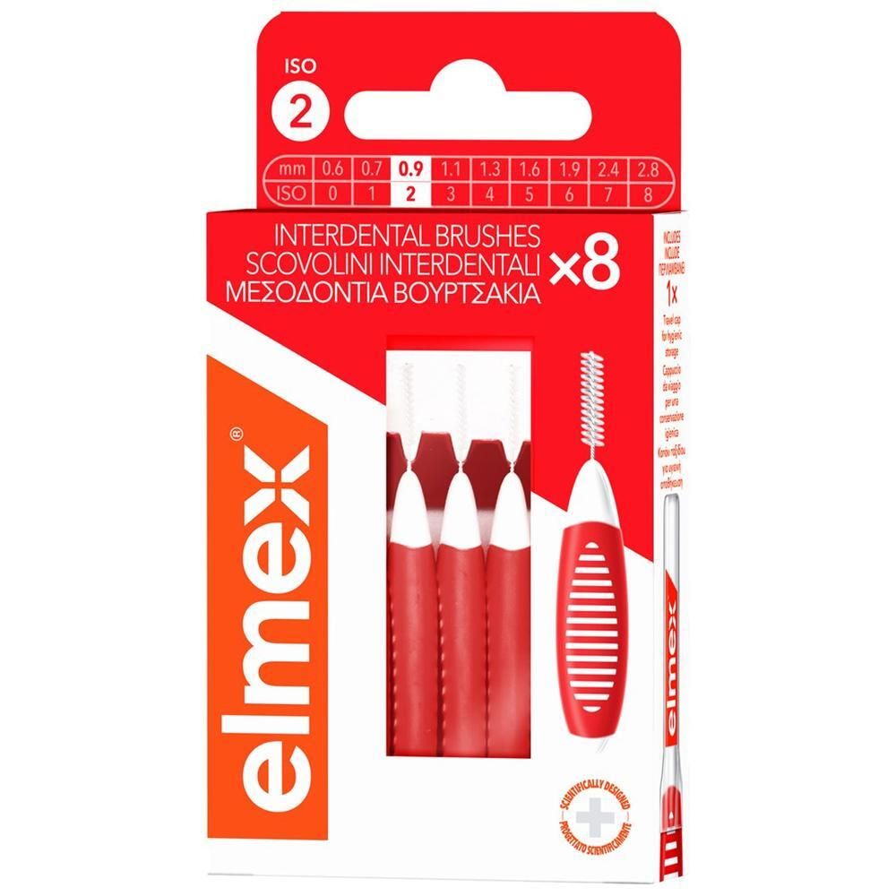 Elmex Interdentalbürsten, ISO 2, 0.5mm, 8 Stück im Karton.