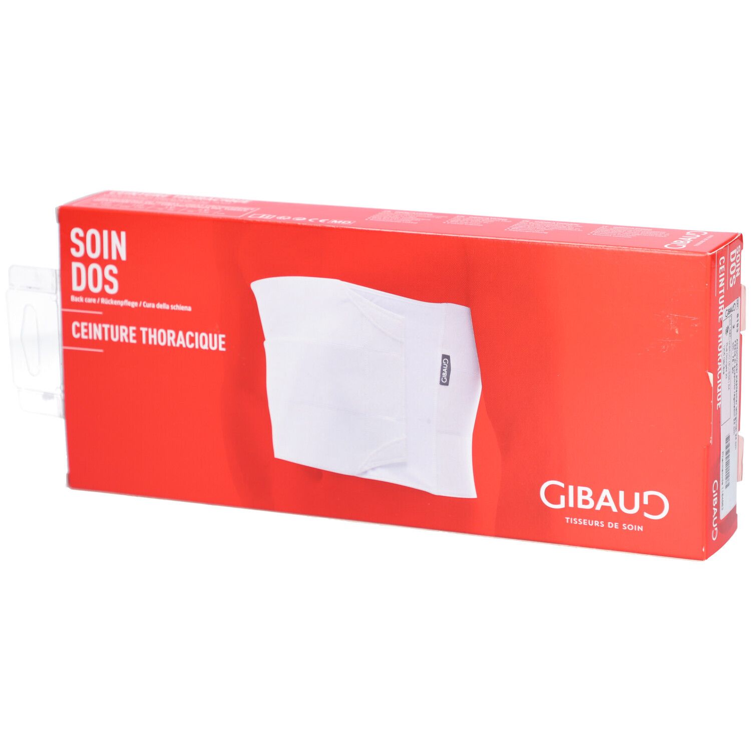 GIBAUD Bauchgurt elastisch Gr2 76-90cm weiss
