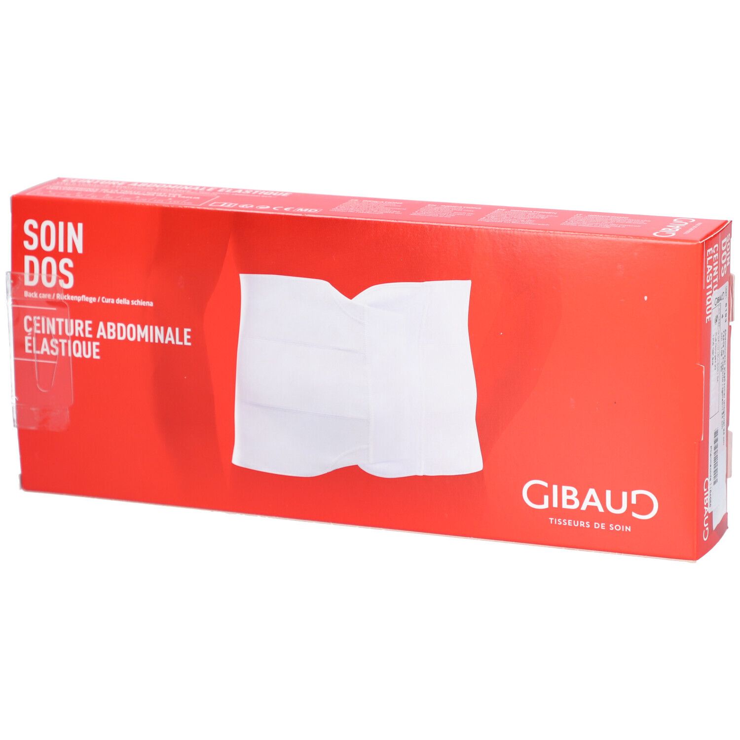 GIBAUD ceinture ventrale élastique Gr4 106-120cm blanc