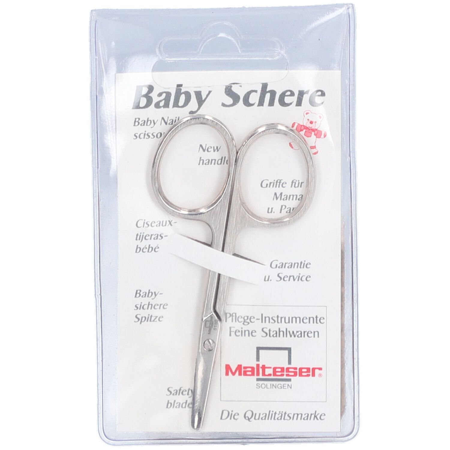 MALTESER Baby Nagelschere schräg 7.5cm No 12
