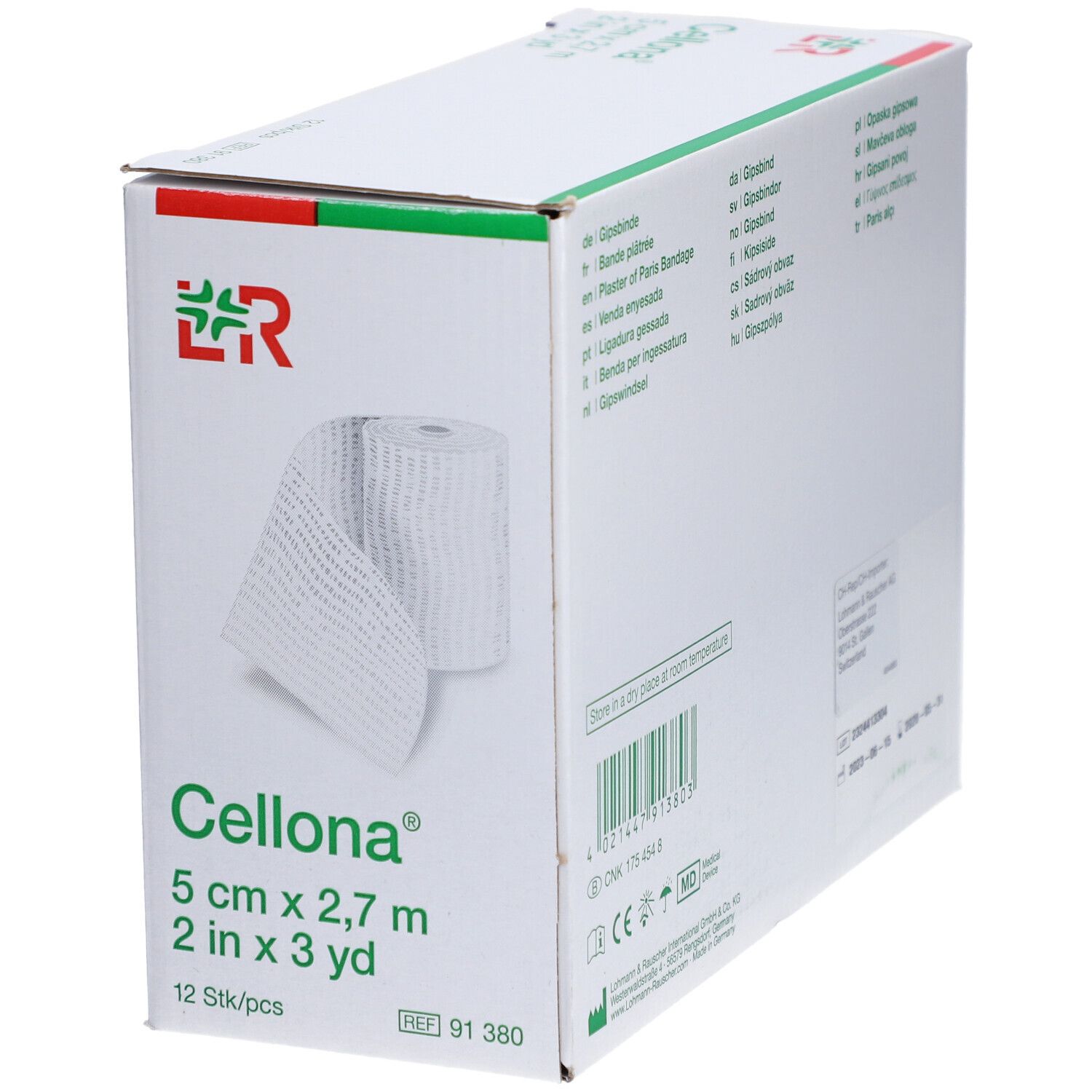 CELLONA® Gipsbinden 2,75 m x 5 cm