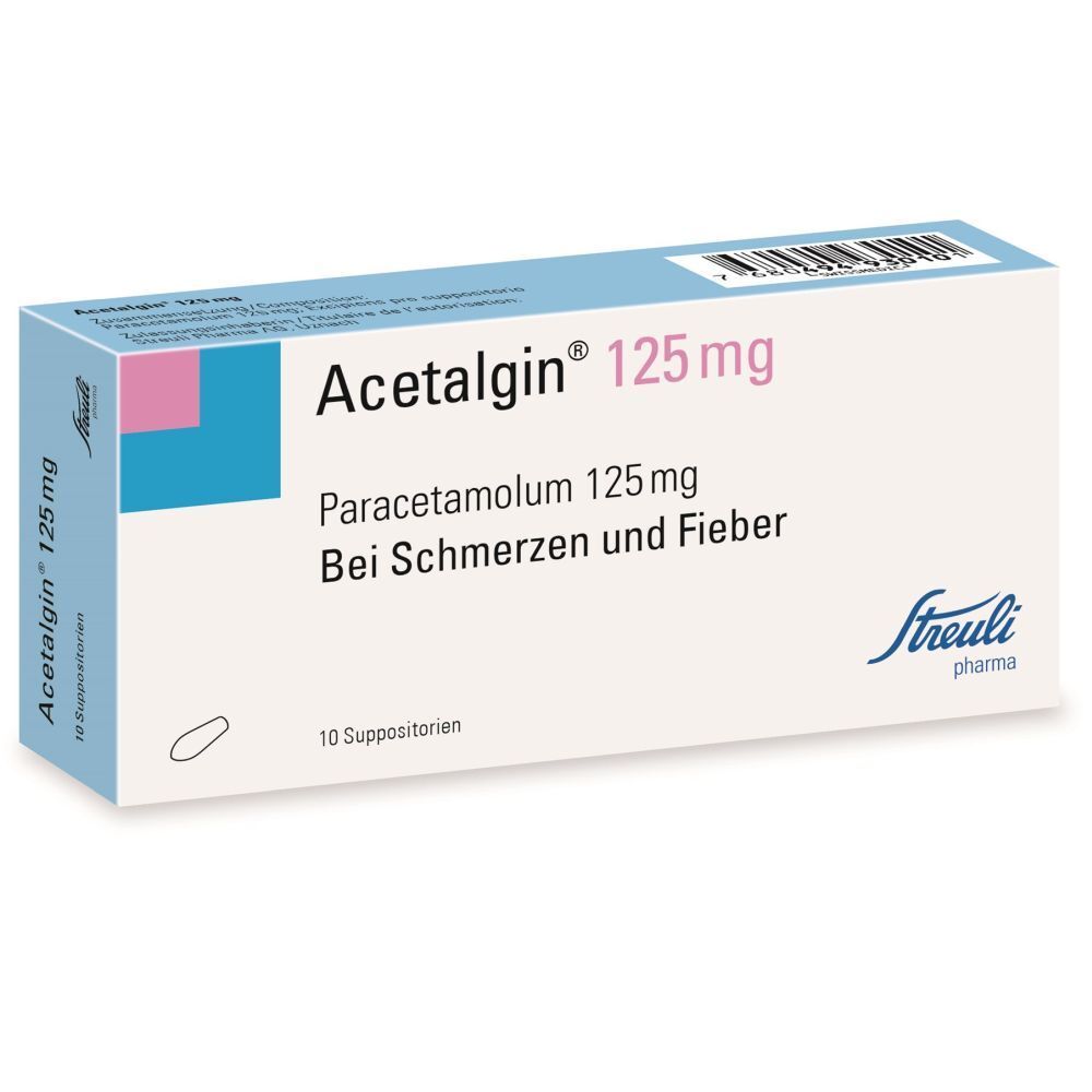 ACETALGIN Supp 125 mg 10 Stk