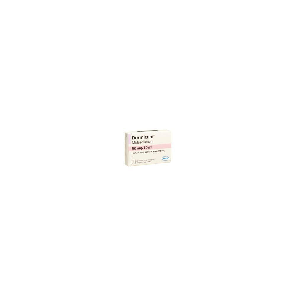 DORMICUM 50 mg/10ml i.v., i.m, rektal 5 Amp 10 ml