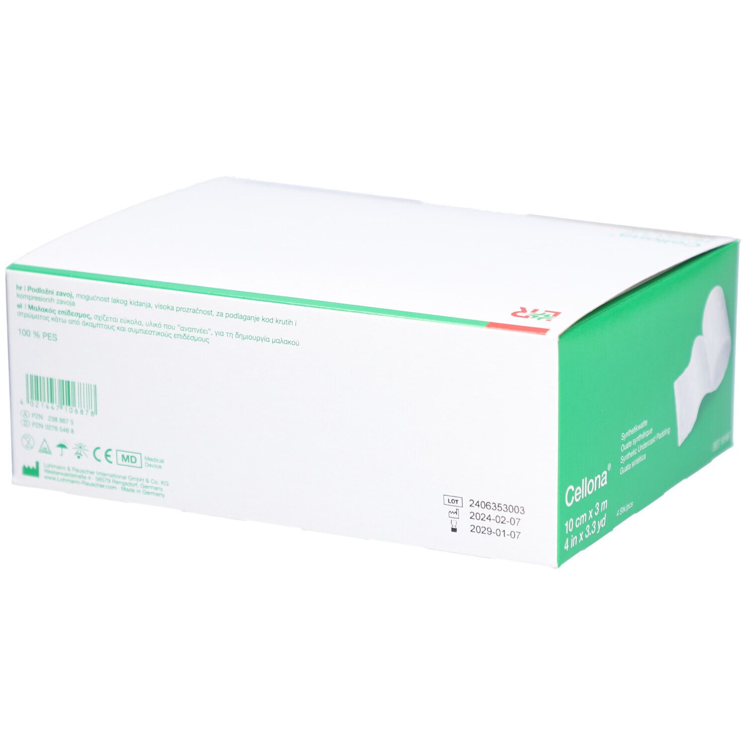 Cellona® Synthetikwatte, Rolle 10 cm x 3 m