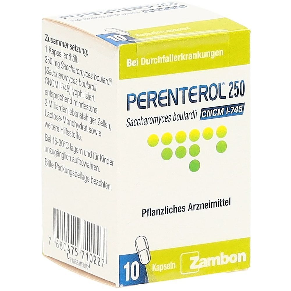 PERENTEROL Kaps 250 mg 10 Stk