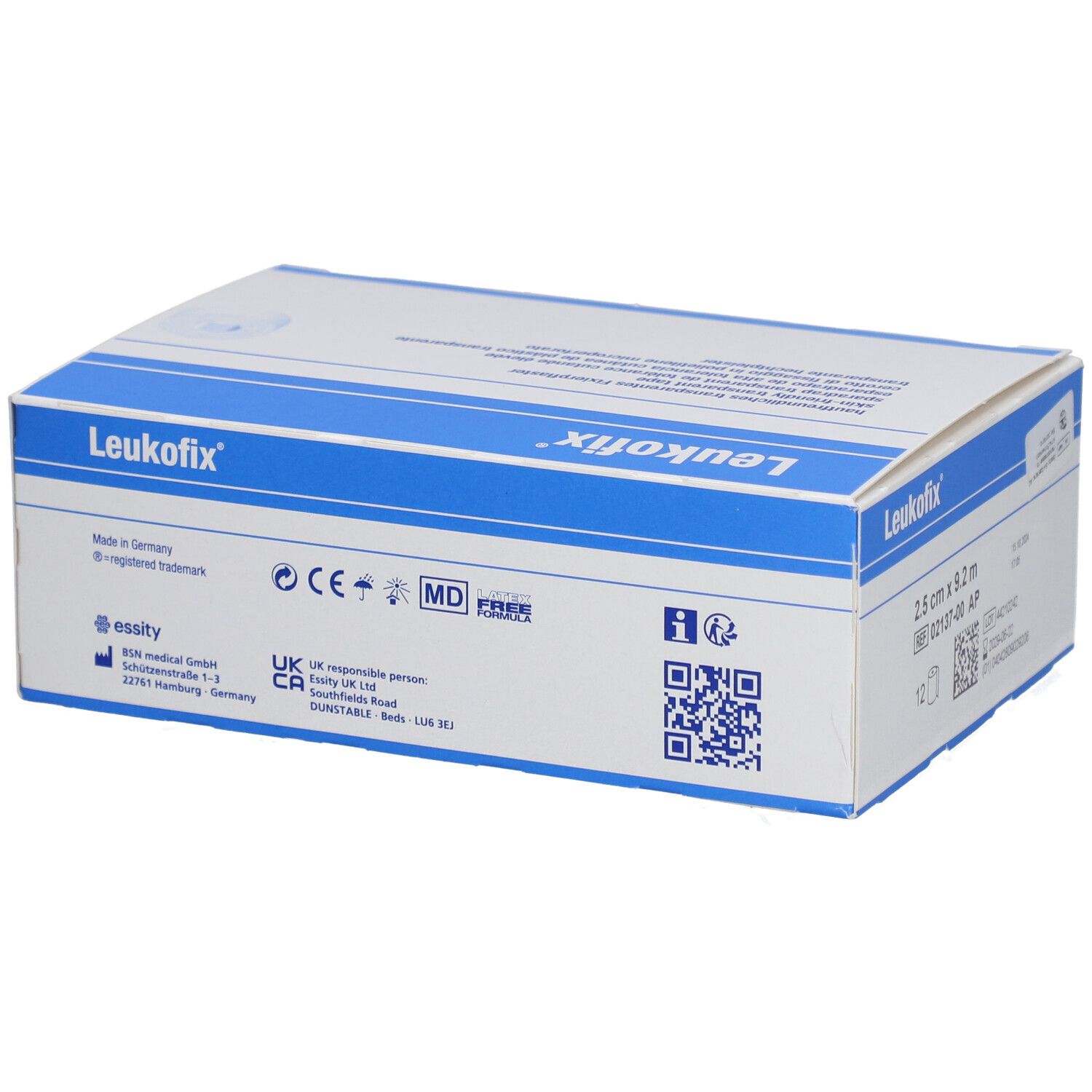 LEUKOFIX Transparentes Pflaster mit hoher Hautverträglichkeit 9.2mx2.5cm