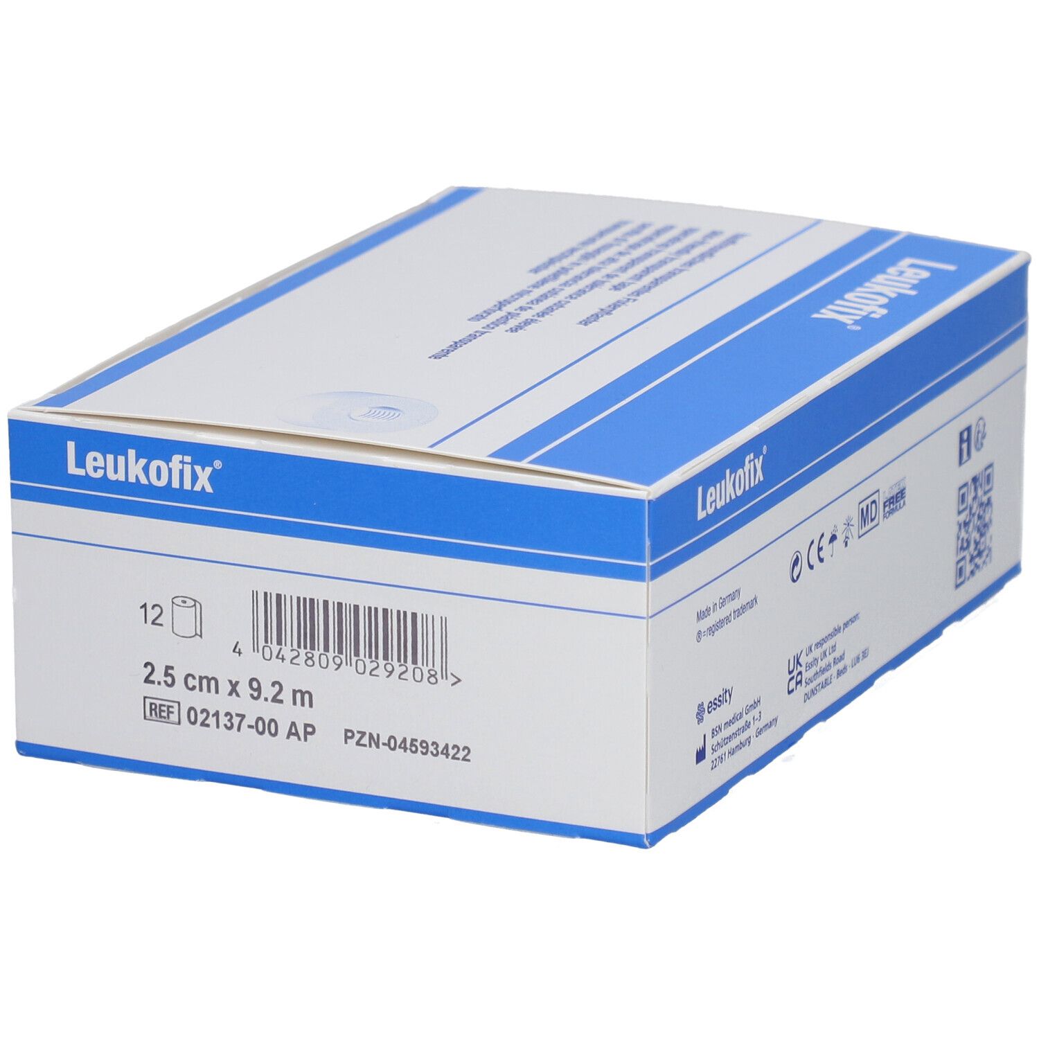 LEUKOFIX Transparentes Pflaster mit hoher Hautverträglichkeit 9.2mx2.5cm