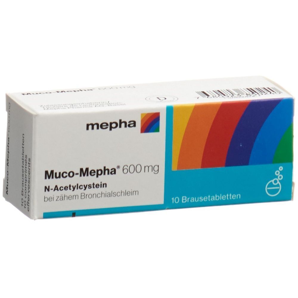MUCO Mepha Brausetabl 600 mg Ds 10 Stk