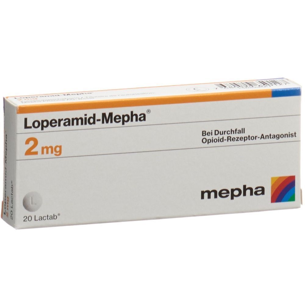 LOPERAMID Mepha Lactab 2 mg 20 Stk