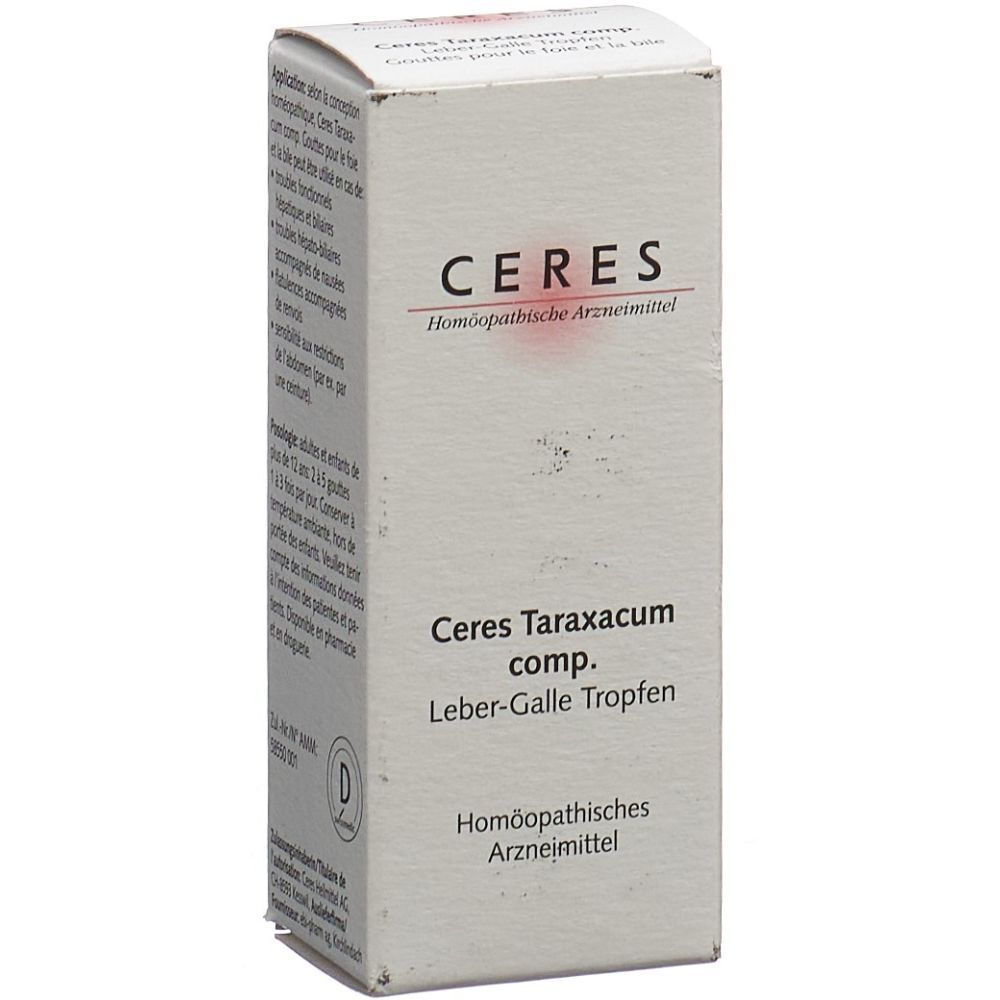 CERES Taraxacum comp Leber-Galle-Tropfen 20 ml