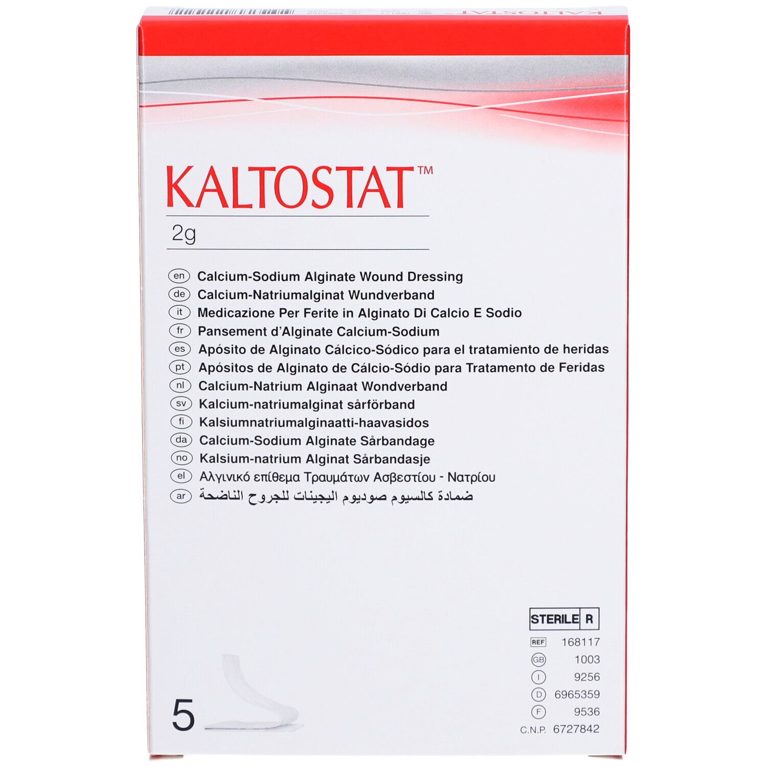 KALTOSTAT Tamponaden steril 5 x 2 g