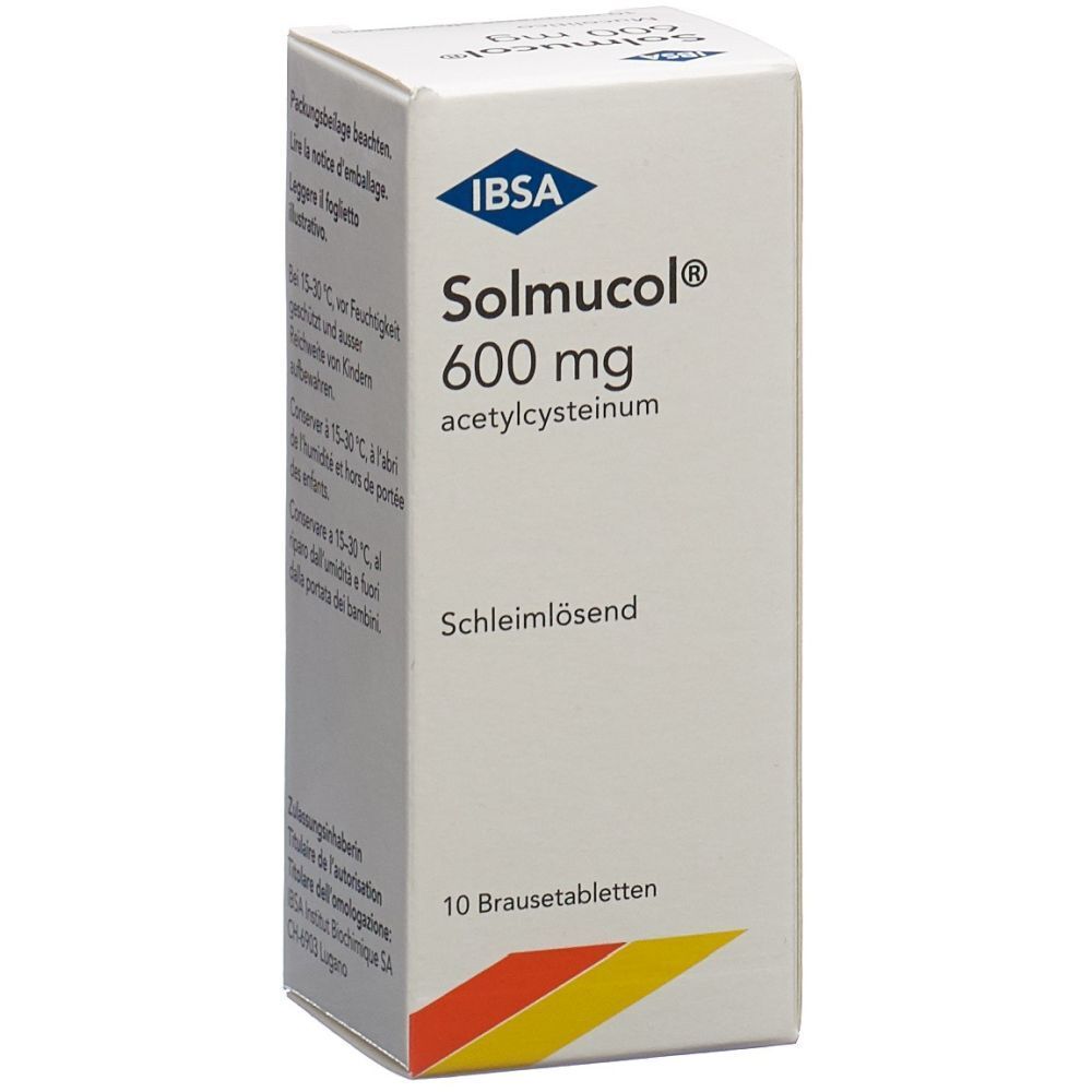 SOLMUCOL Brausetabl 600 mg Ds 10 Stk