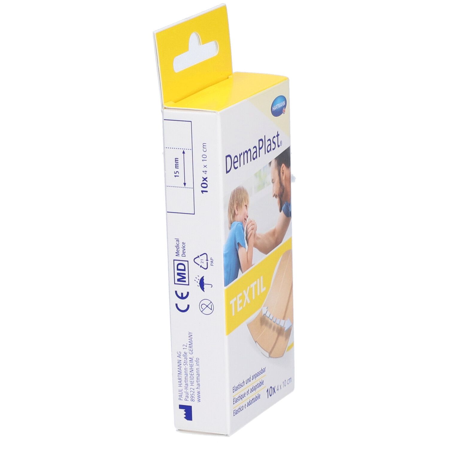 HARTMANN Dermaplast® Textilpflaster 4 x 10 cm