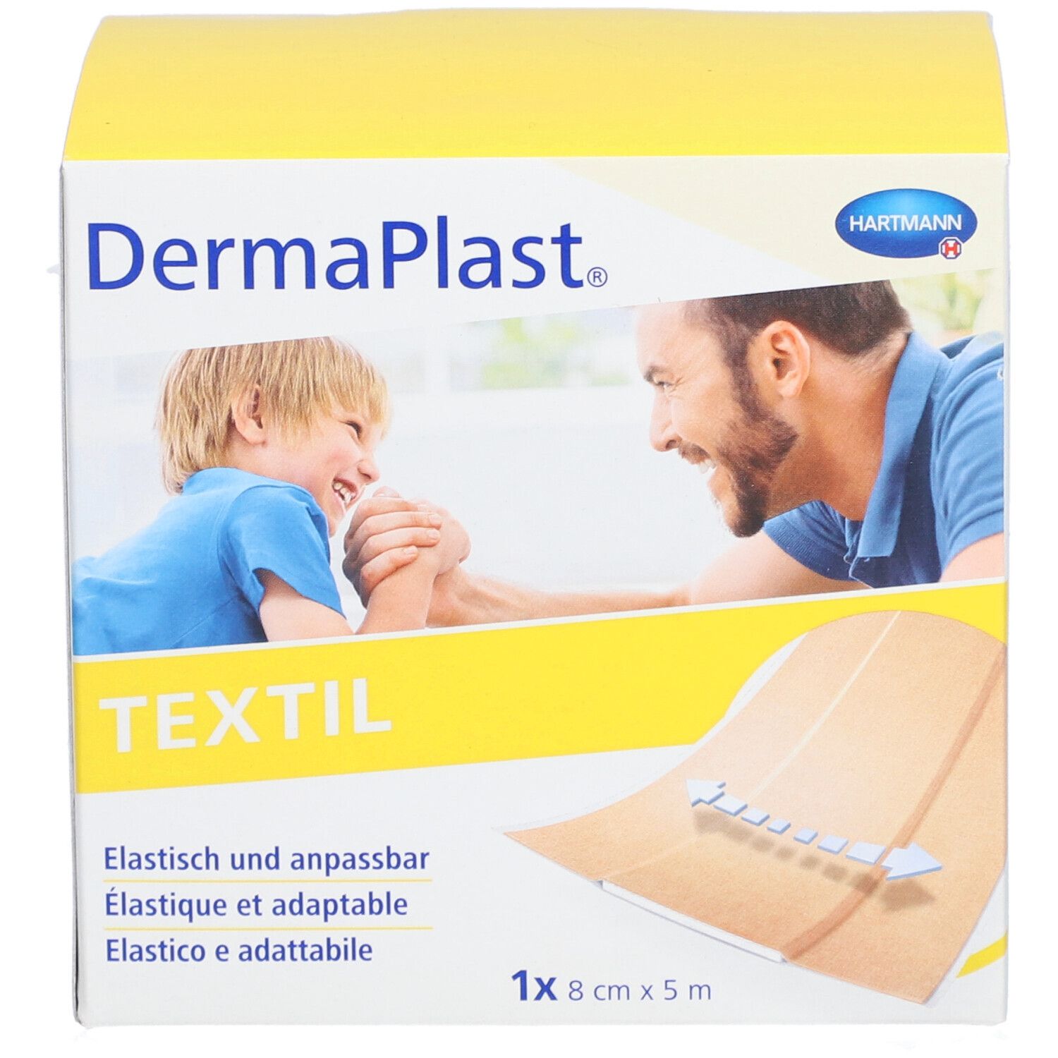 HARTMANN Dermaplast® Textil Pflaster 8 cm x 5 m