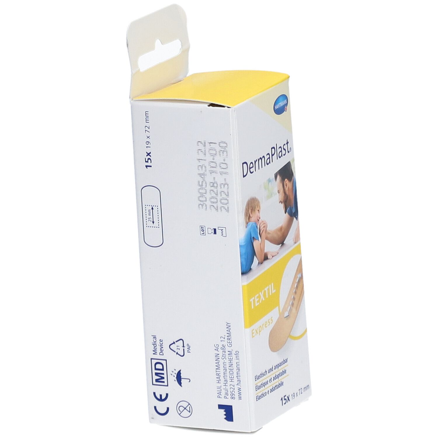 HARTMANN Dermaplast® Textil Express Pflaster 19 x 72 mm