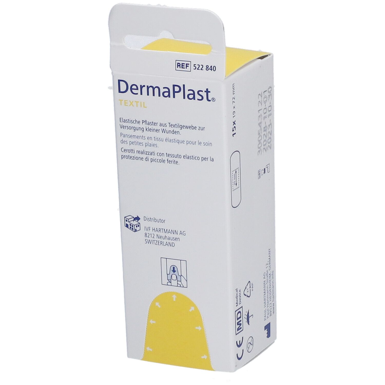 HARTMANN Dermaplast® Textil Express Pflaster 19 x 72 mm