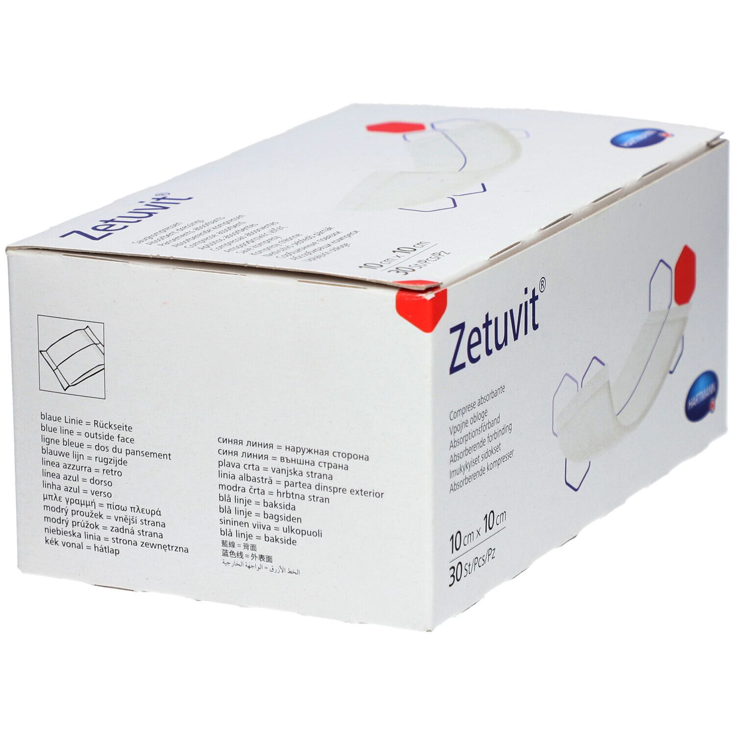 Zetuvit® Saugkompressen unsteril 10 x 10 cm