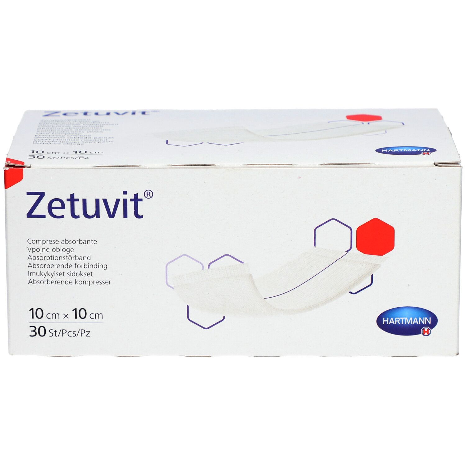 Zetuvit® Saugkompressen unsteril 10 x 10 cm