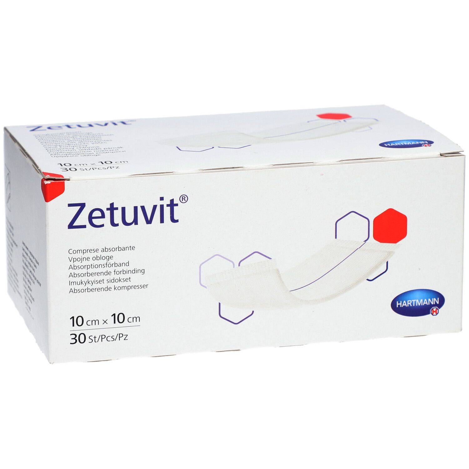 Zetuvit® Saugkompressen unsteril 10 x 10 cm
