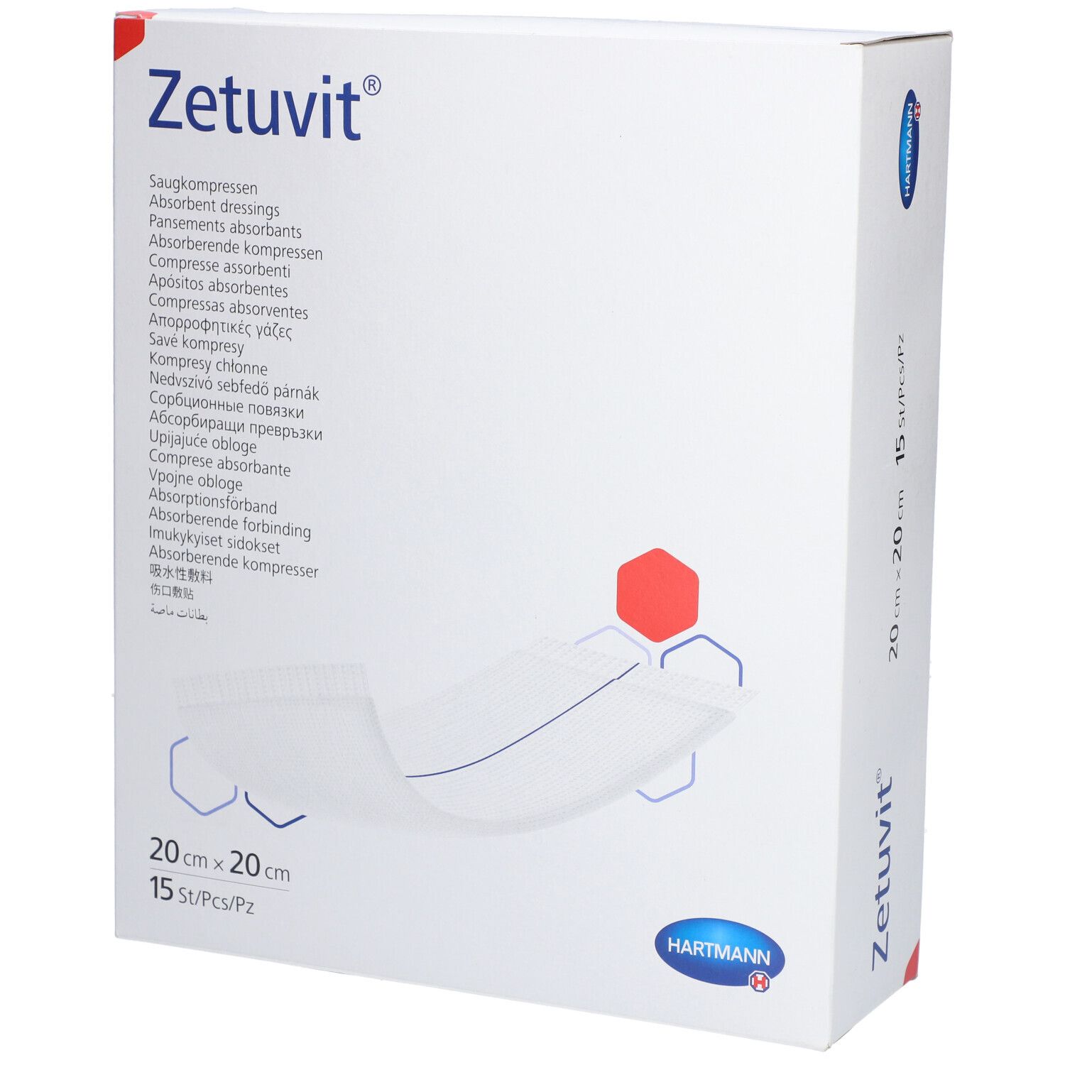 HARTMANN Zetuvit® Sterile Saugkompresse 20 x 20 cm