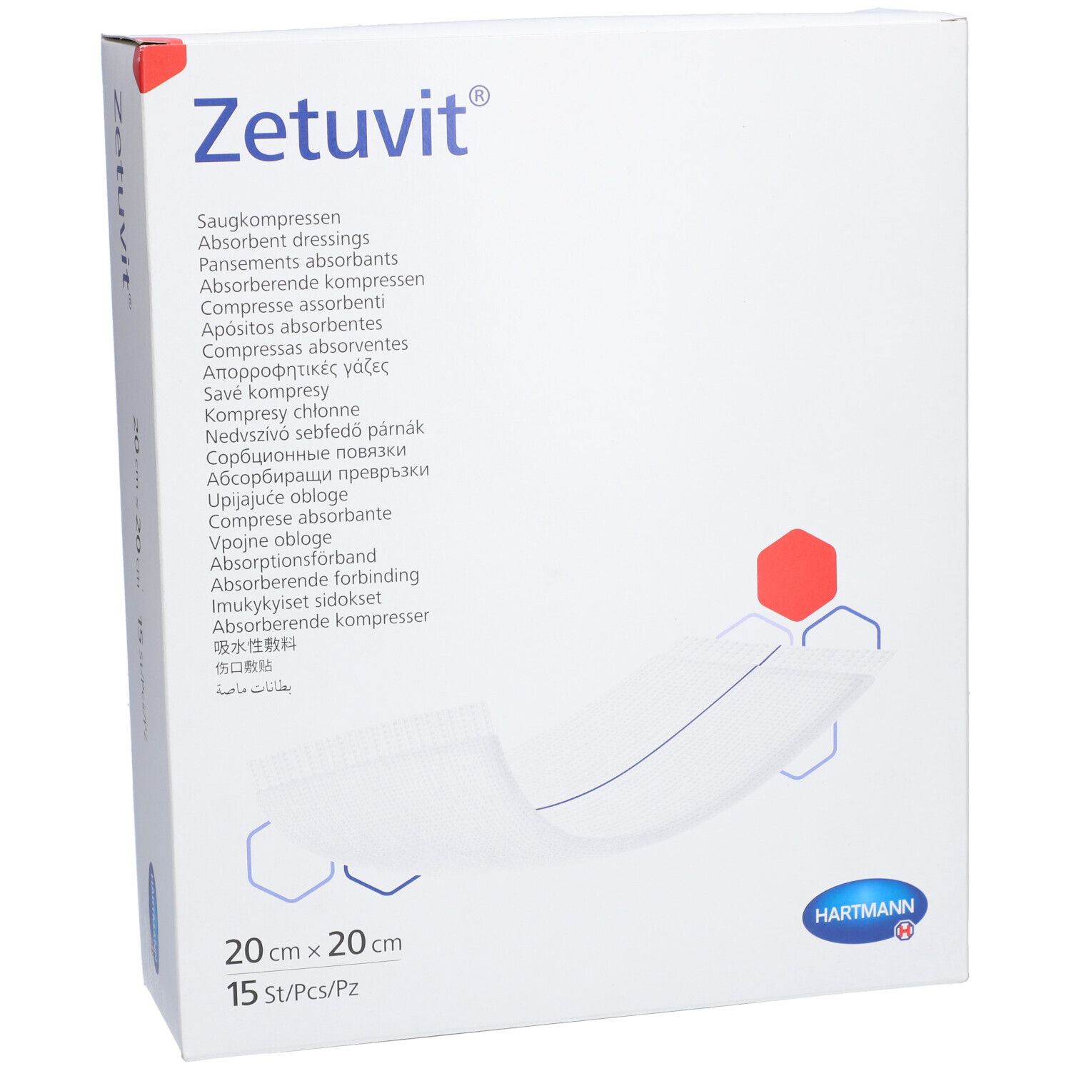 HARTMANN Zetuvit® Compresse absorbante stérile 20 x 20 cm