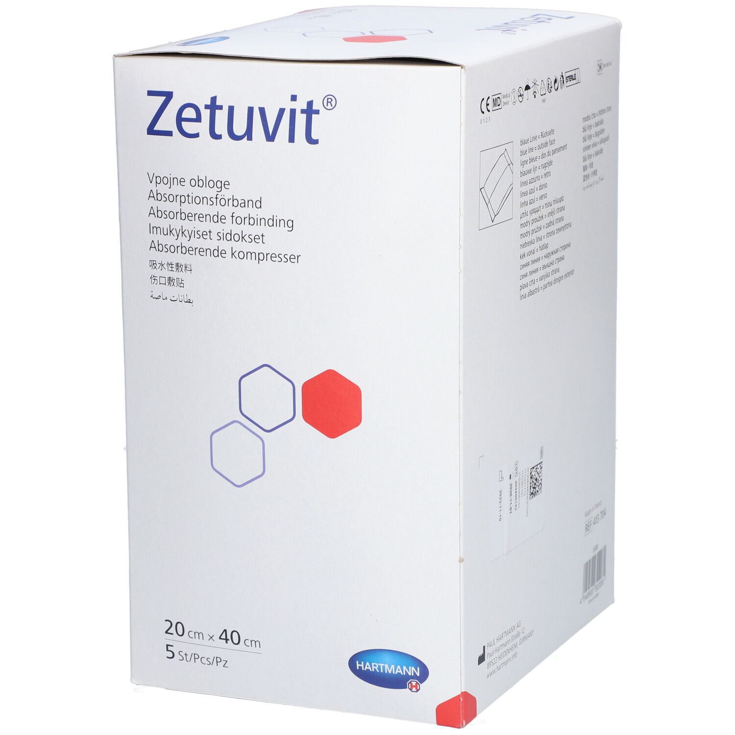 HARTMANN Zetuvit® Compresse absorbante non stérile 20 x 40 cm