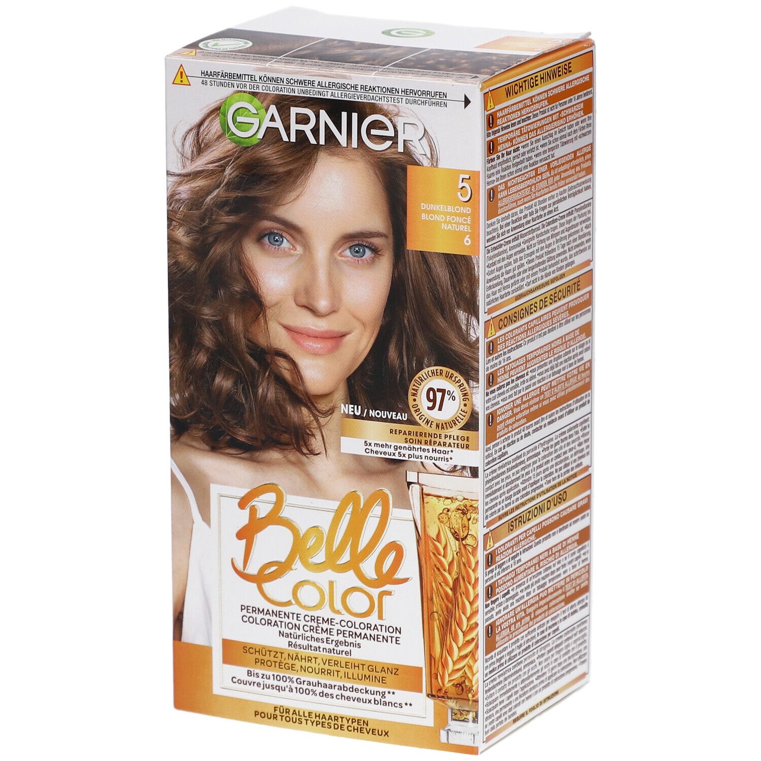 GARNIER Belle Color Coloration Leuchtende Farbe - N°5 Dunkelblond
