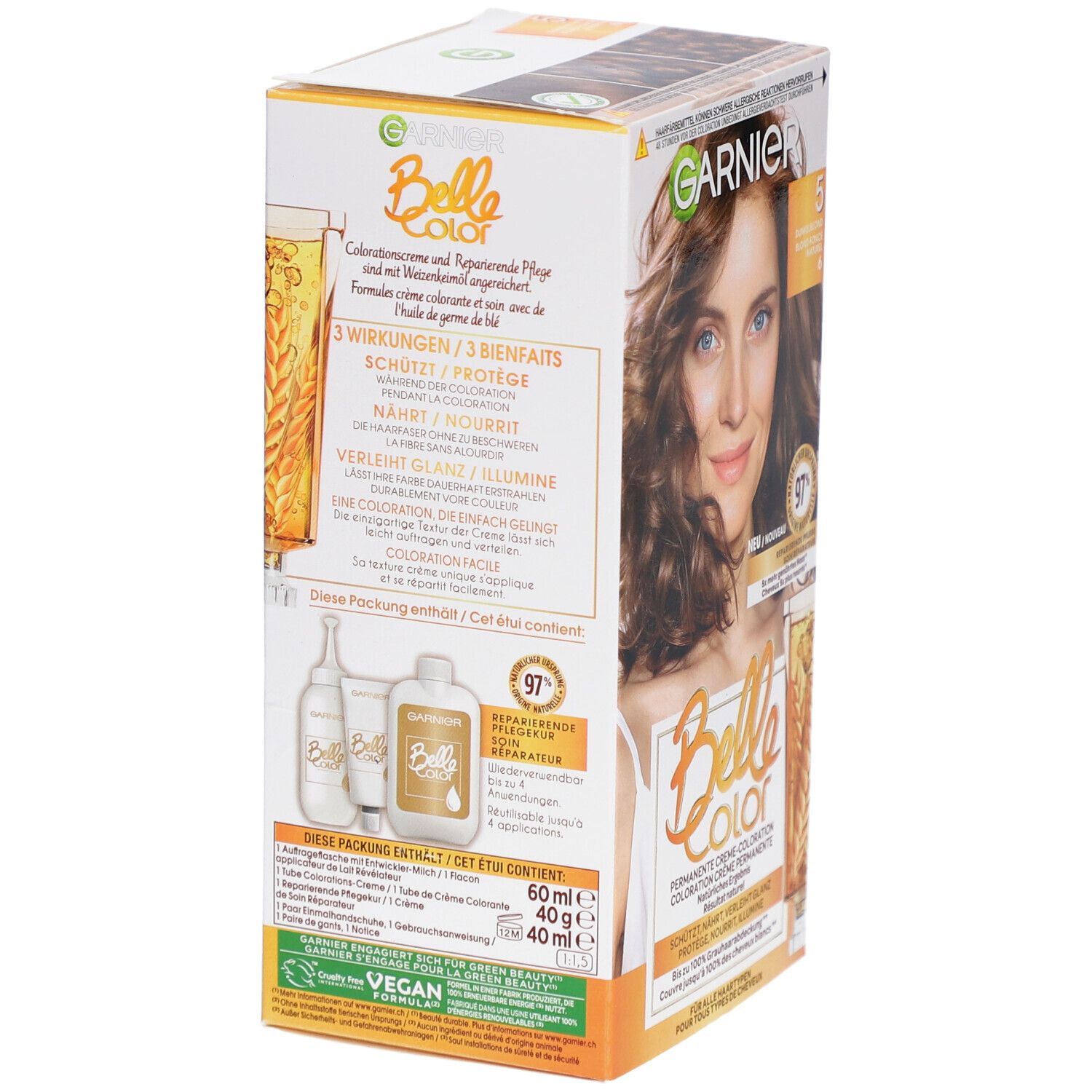 GARNIER Belle Color Coloration Leuchtende Farbe - N°5 Dunkelblond