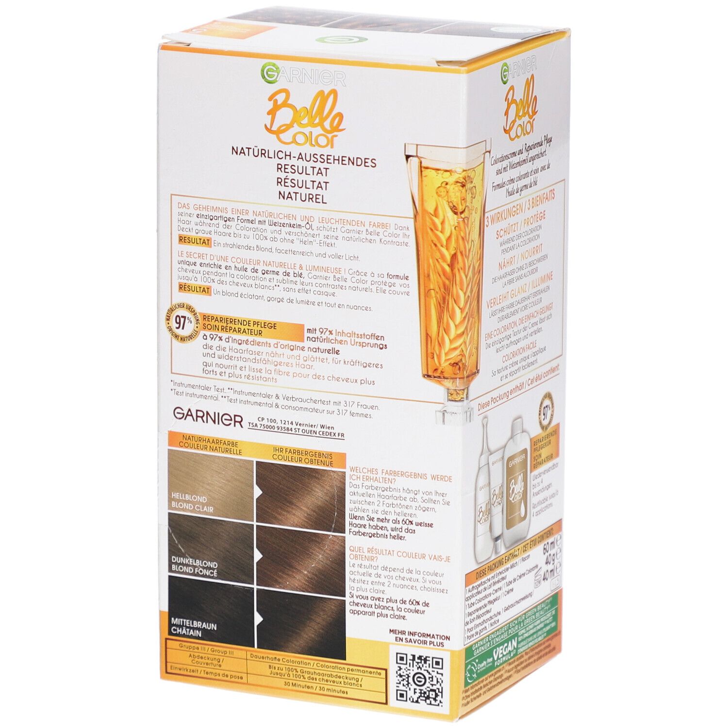 GARNIER Belle Color Coloration Leuchtende Farbe - N°5 Dunkelblond