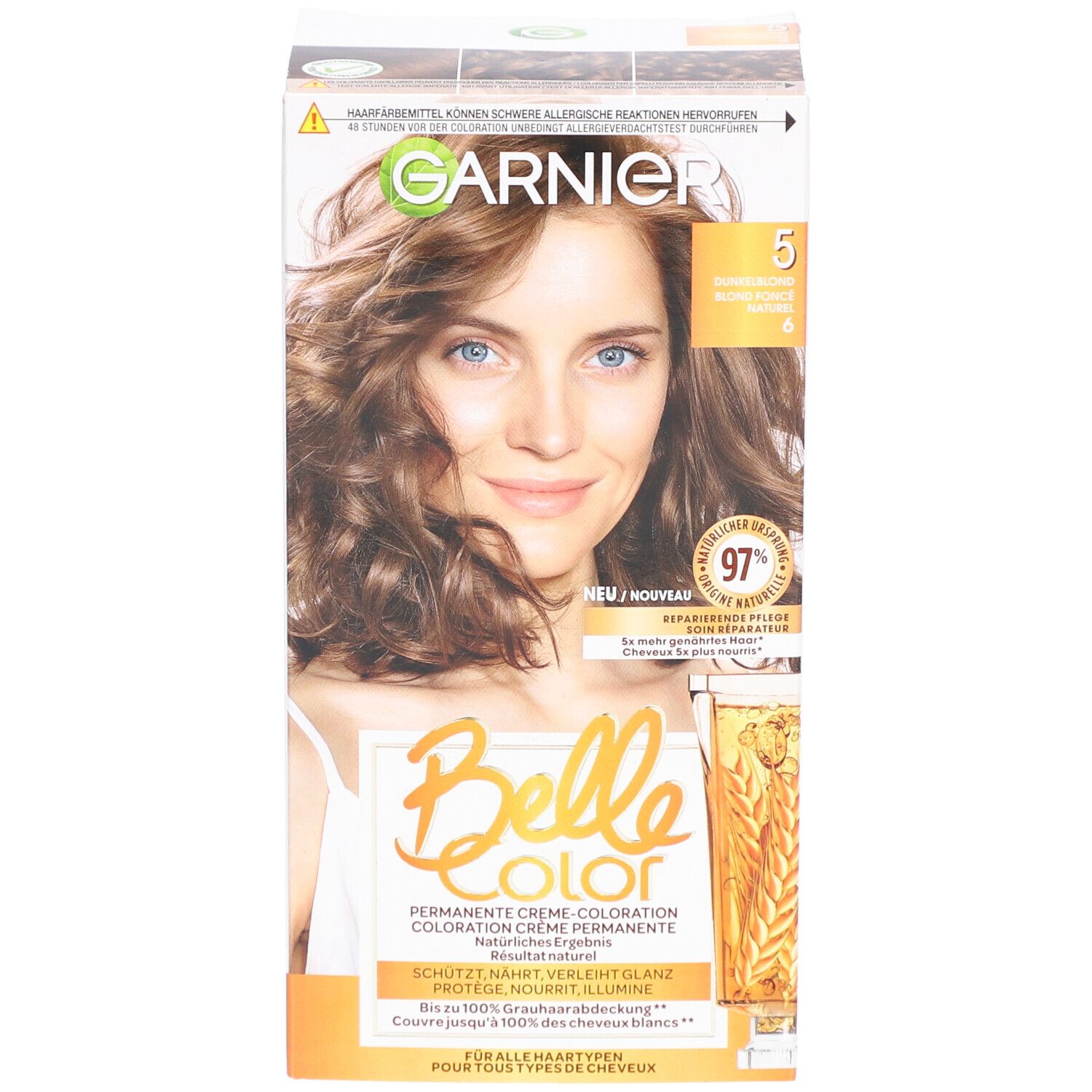 GARNIER Belle Color Coloration Leuchtende Farbe - N°5 Dunkelblond