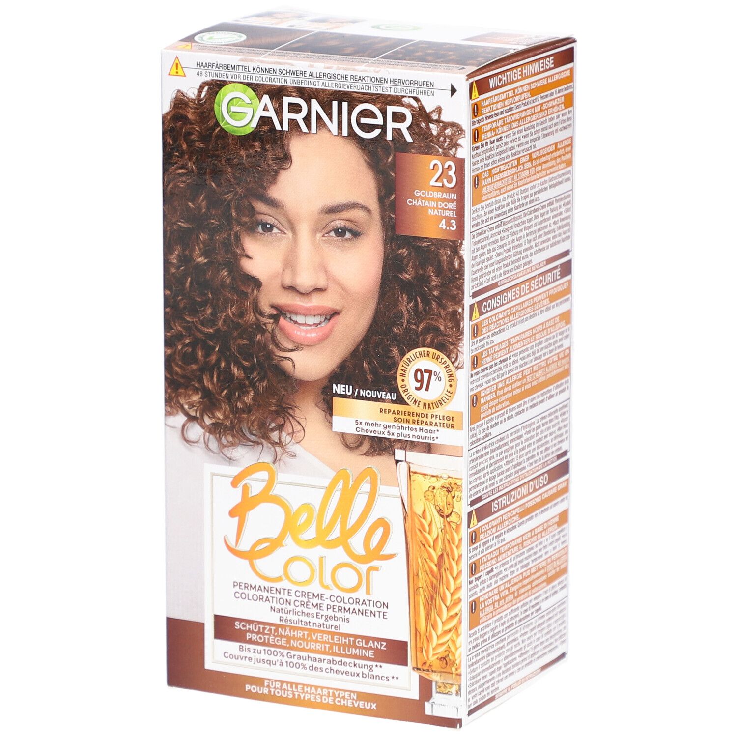 GARNIER Belle Color Coloration Leuchtende Farbe - N°23 Goldkastanie