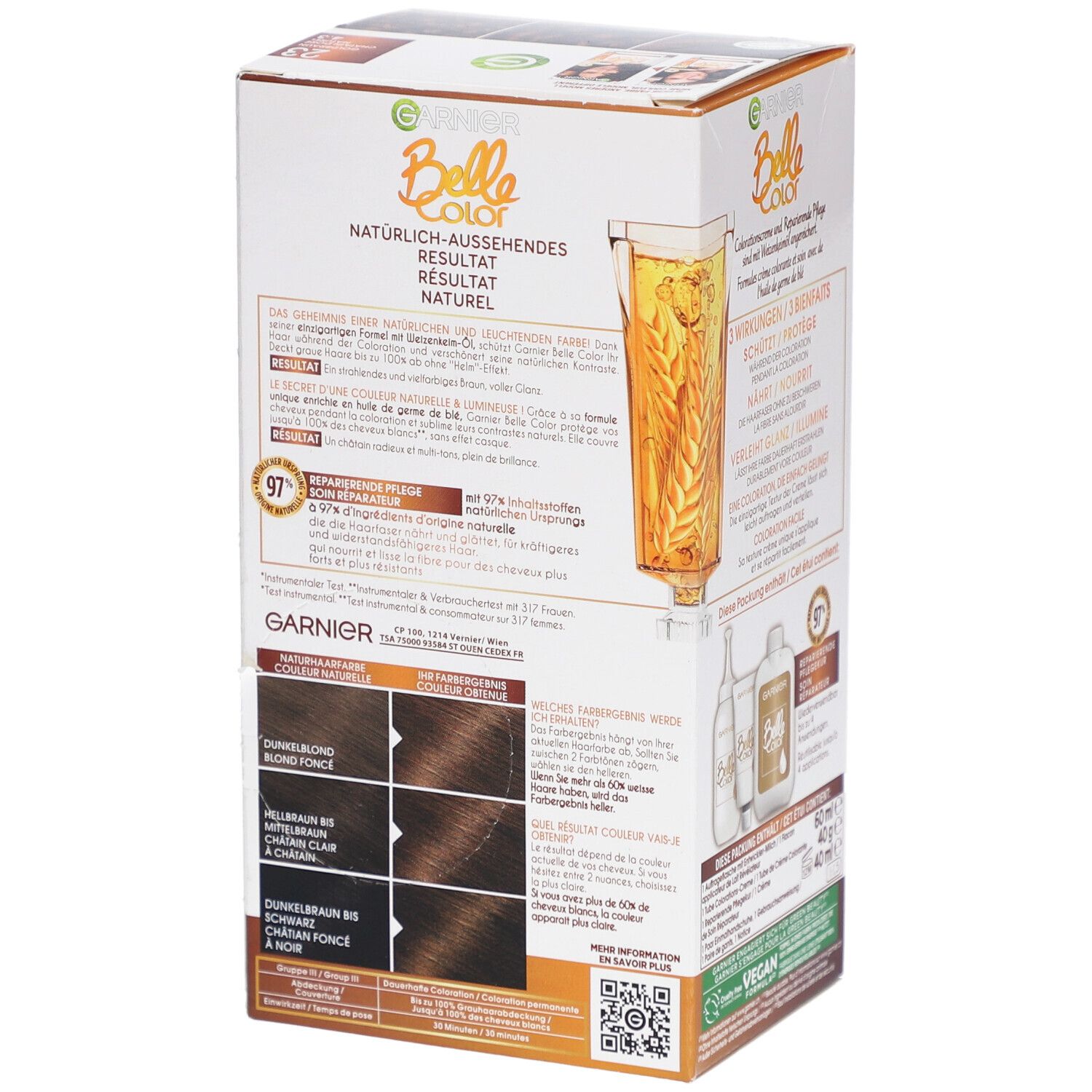 GARNIER Belle Color Coloration Leuchtende Farbe - N°23 Goldkastanie