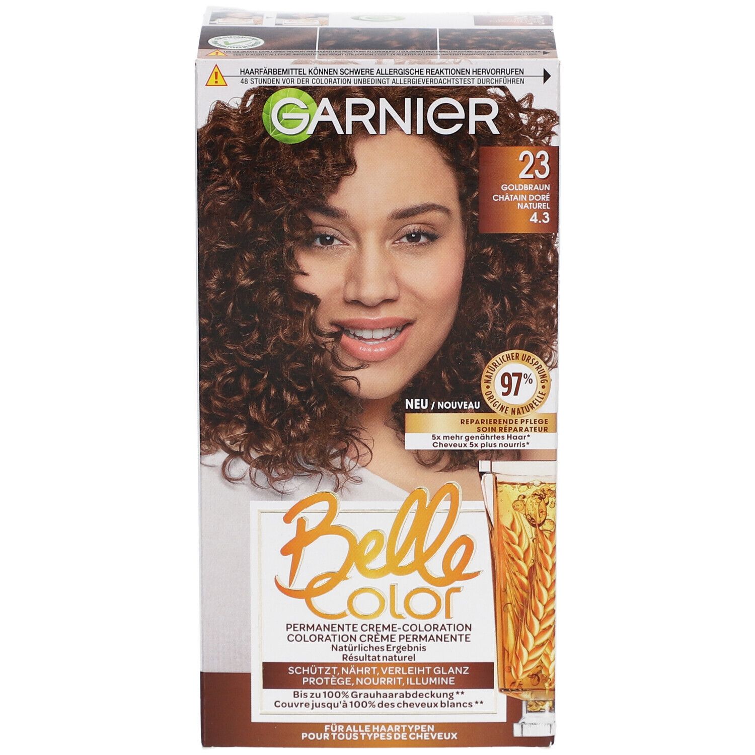 GARNIER Belle Color Coloration Leuchtende Farbe - N°23 Goldkastanie