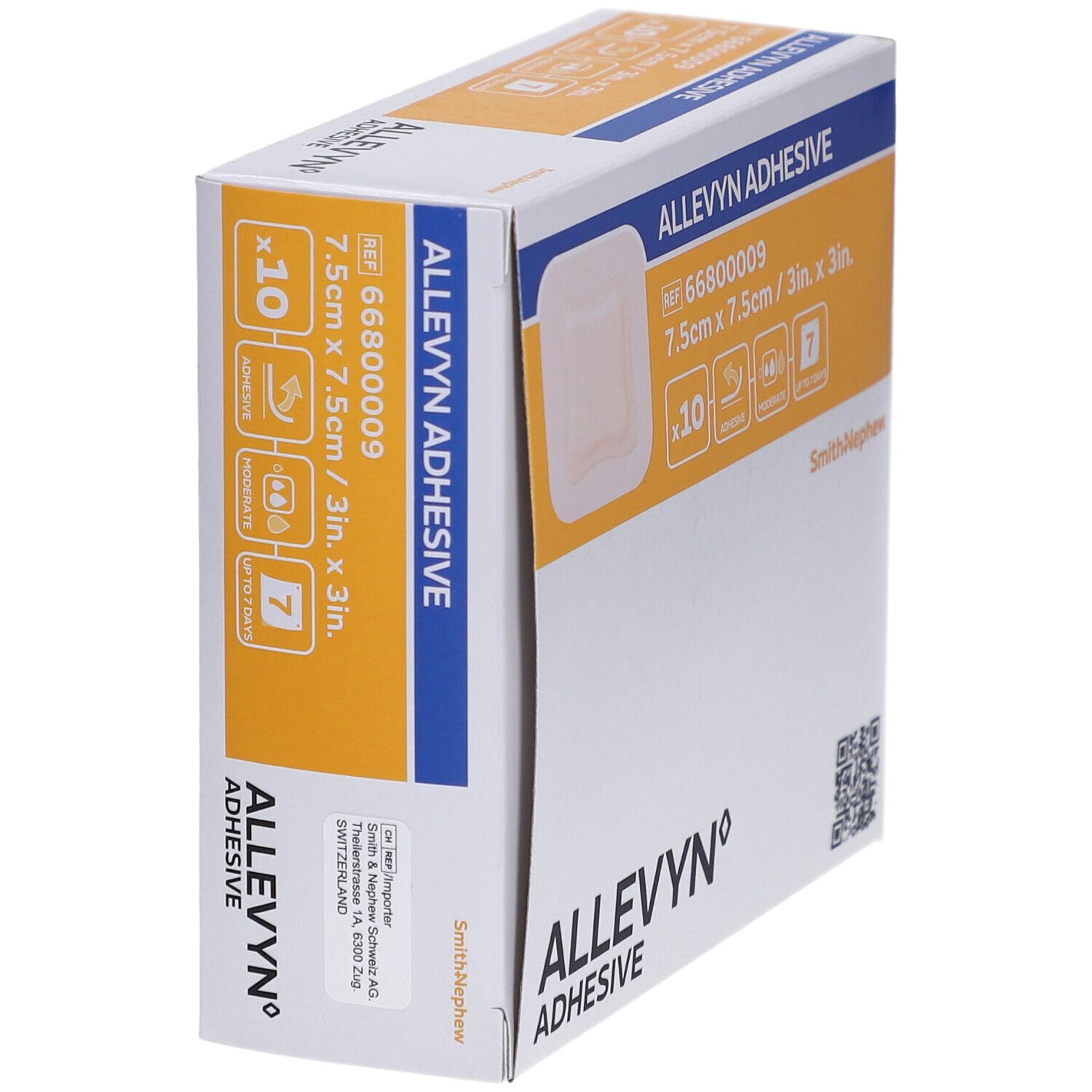 ALLEVYN ADHESIVE Hydrozelluläres Heftpflaster 7.5 x 7.5 cm