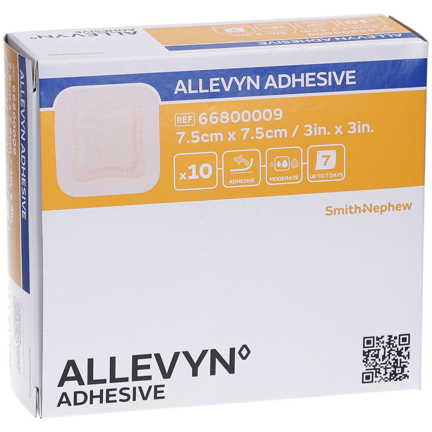 ALLEVYN ADHESIVE Hydrozelluläres Heftpflaster 7.5 x 7.5 cm