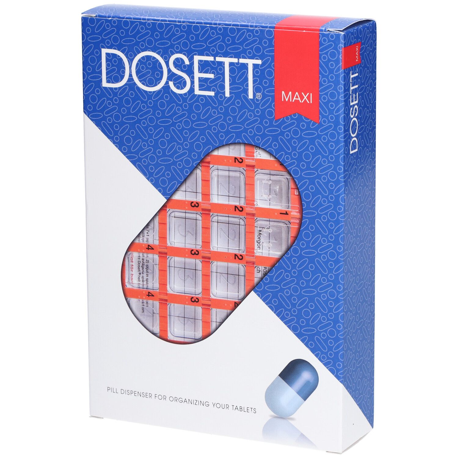 DOSETT® Maxi Pilulier semaine Français (7 x 4)