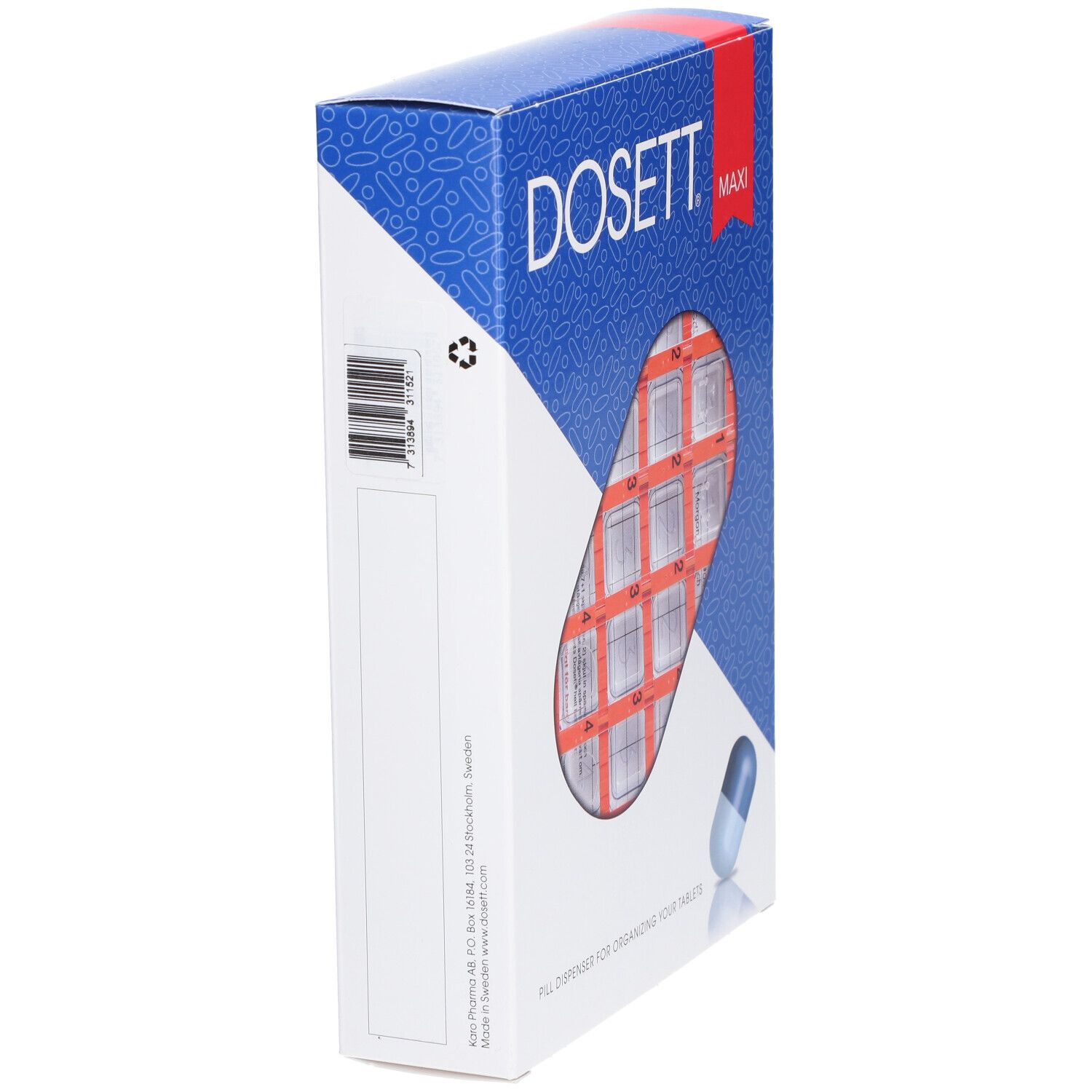 DOSETT® Maxi Pilulier semaine Français (7 x 4)