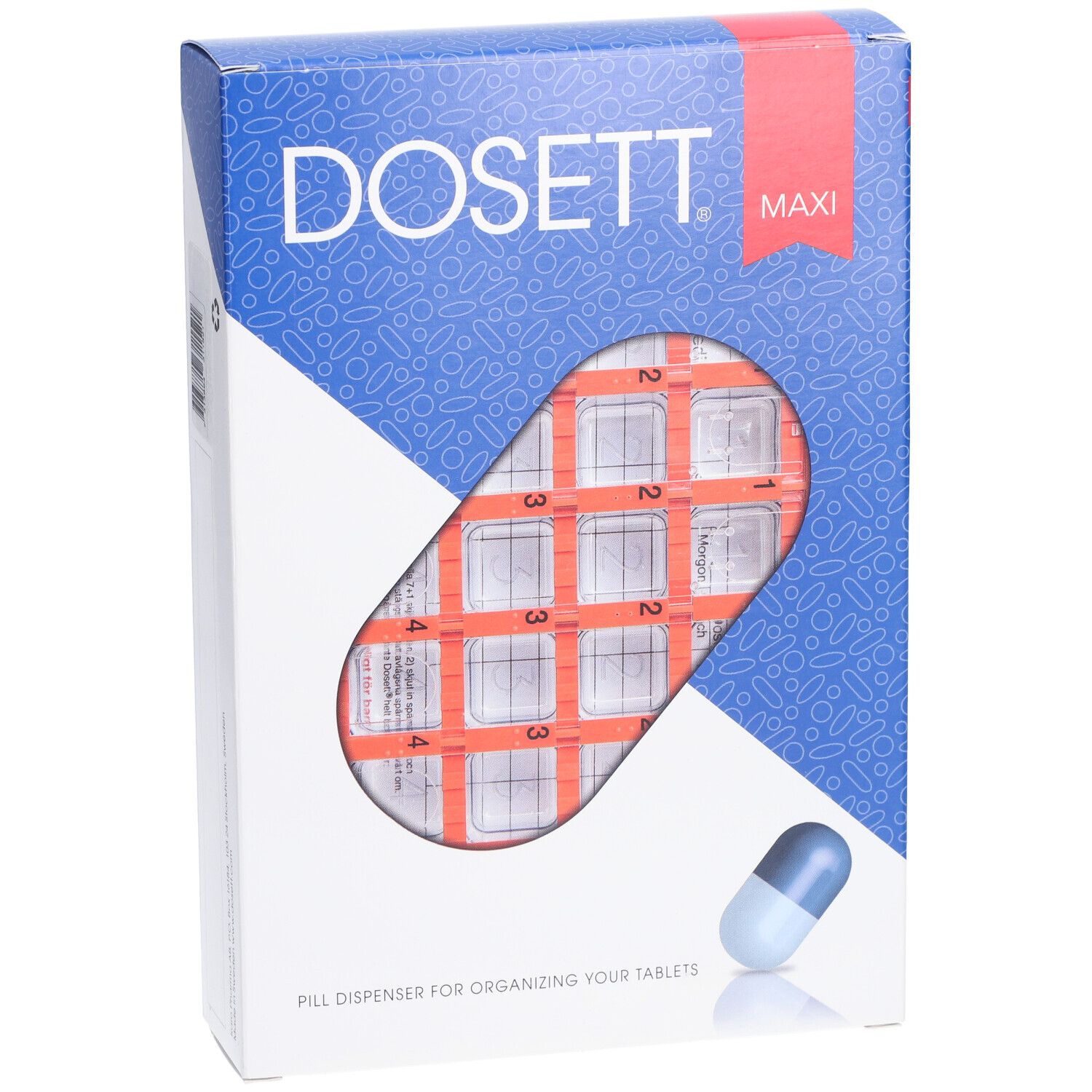 DOSETT® Maxi Pilulier semaine Français (7 x 4)