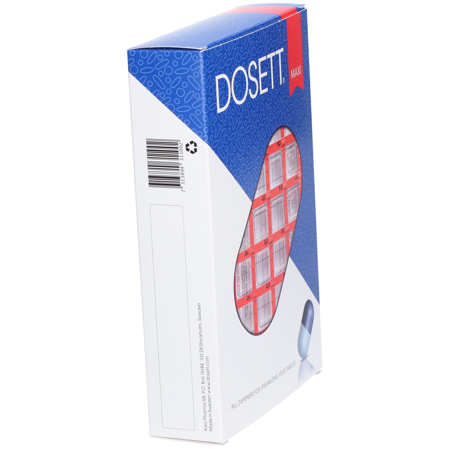 DOSETT® Maxi Pillendose Woche Französisch (7 x 4)